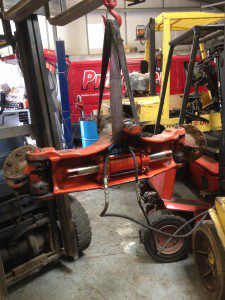 Steering Axle on Test 2 Linde